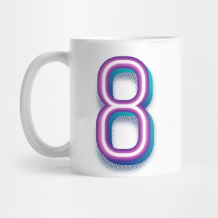 8 Float Purple Neon Mug